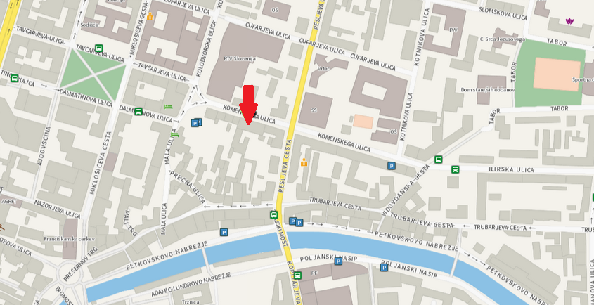 Professional legal office or abstract architectural detail of Ljubljana